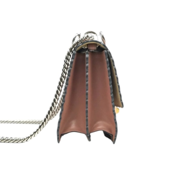 235 Preloved Fendi Vitello Liberty Scalloped Studded Small Kani - Picture 2 of 13